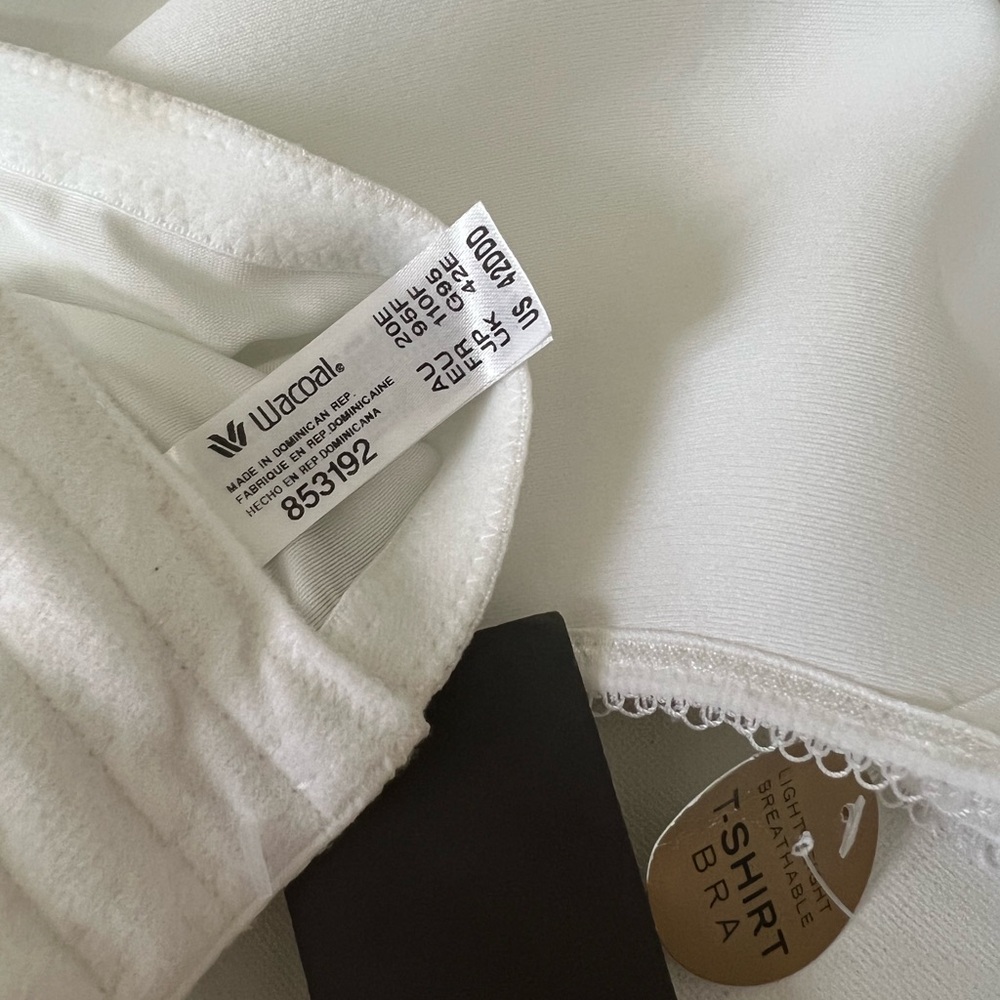 Wacoal Size 42DDD White Underwire T-Shirt Bra #853192 - Picture 2 of 3